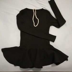 Black winter sweater